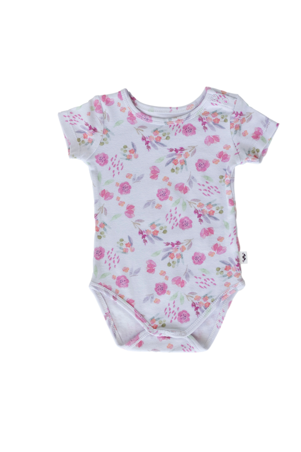 Pippa The Flamingo Short Sleeve Onesie - Little Branches Boutique 