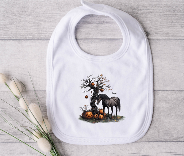 Dark Horse Halloween Bib