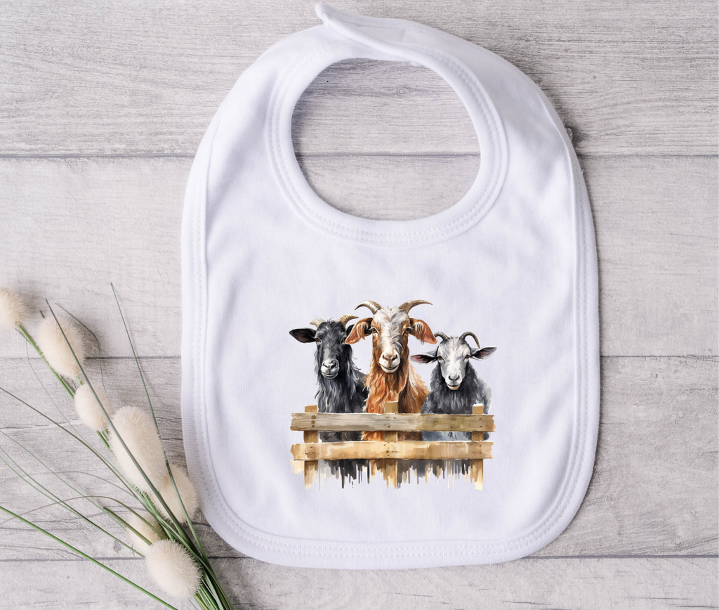 Goats On A Fence Bib