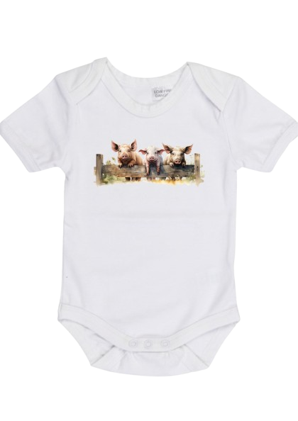 Pigs On A Fence Onesie