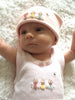 Hand Embroidered Pink Bunny Singlet - Little Branches Boutique
