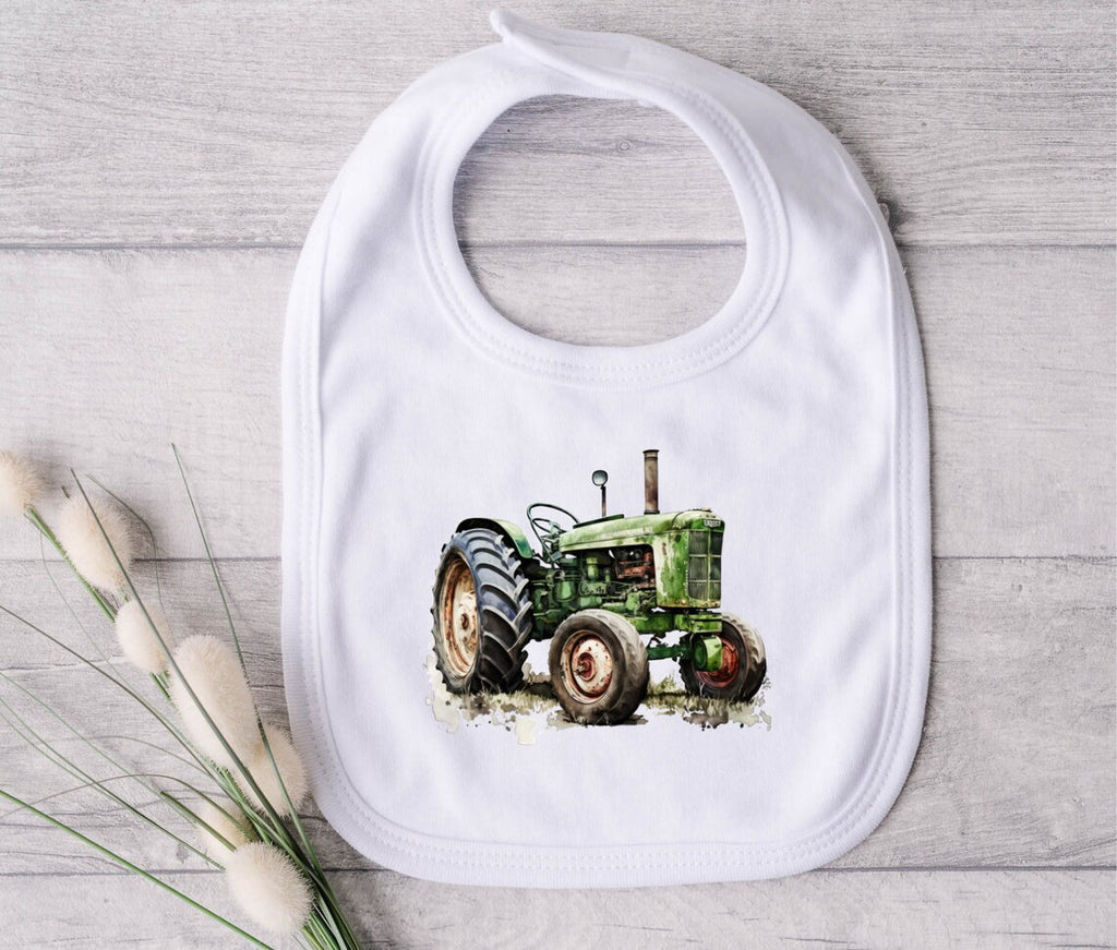 Green Tractor Bib