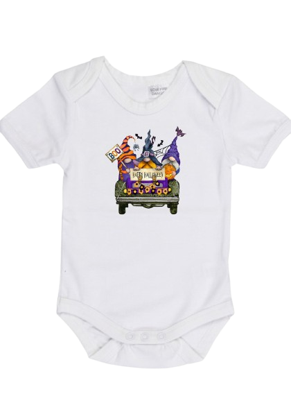 Gnomes Halloween Truck Onesie