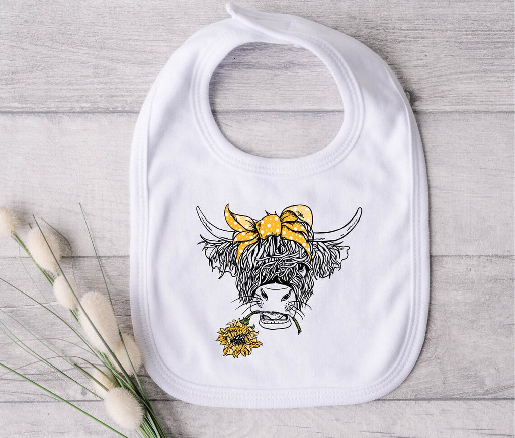 Highland Cow Bib