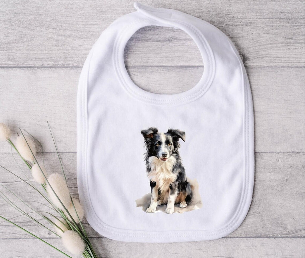 Border Collie Pup Bib