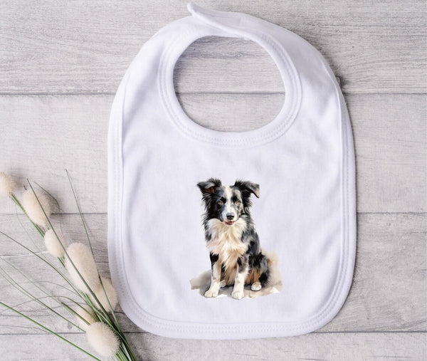 Border Collie Pup Bib