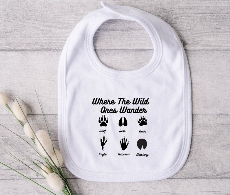 Where The Wild Ones Wander Bib