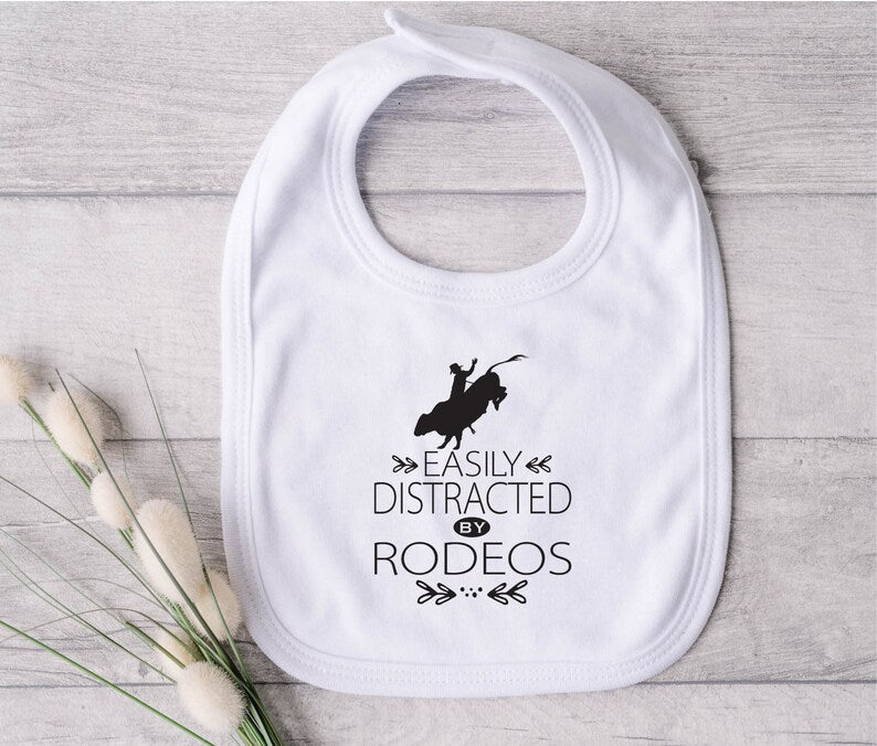 Easily Distracted By Rodeos Bib