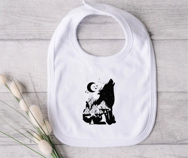 Howling Wolf Bib