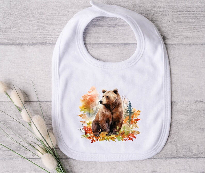 Mama Grizzly Bear Bib