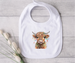 Christmas Lights Cow Bib