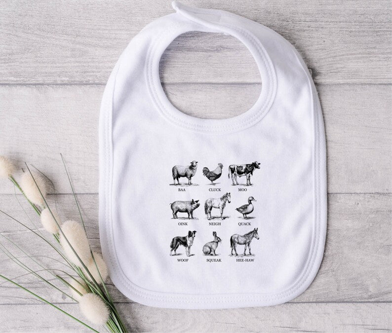 On The Farm Bib