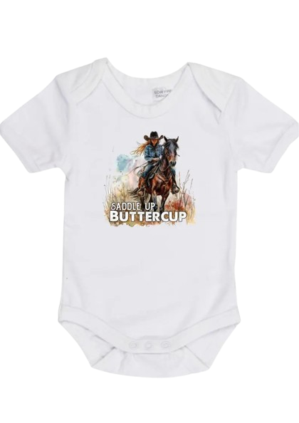 Saddle Up Buttercup Onesie