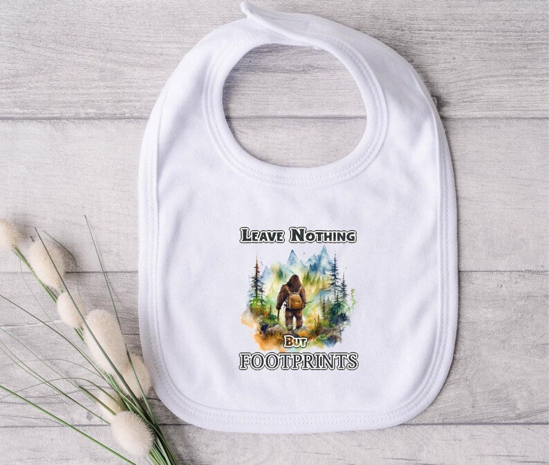 Leave Nothing But Footprints Bib