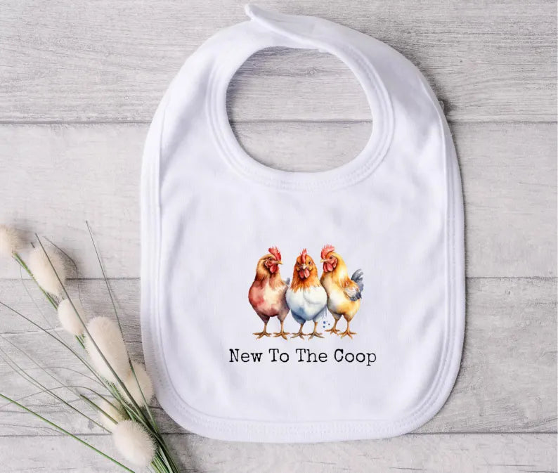 New To The Coop Bib