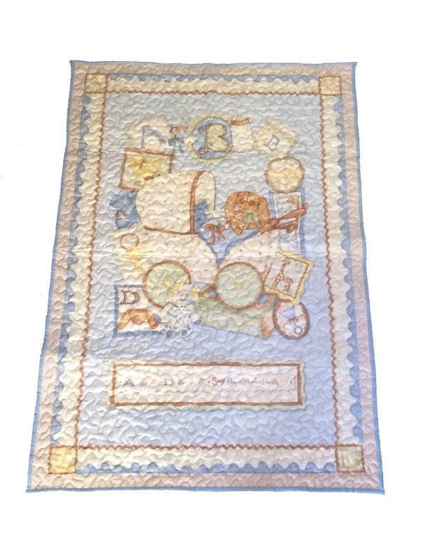 Boy Nursery Baby Quilt - Little Branches Boutique 