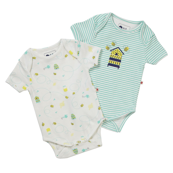 2 Pack Honey Bee Onesies - Little Branches Boutique 