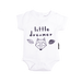 Little Dreamer White Organic Bodysuit Onesie - Little Branches Boutique 