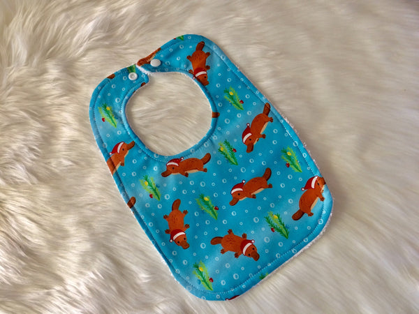 Christmas Platypus Baby Bib - Little Branches Boutique