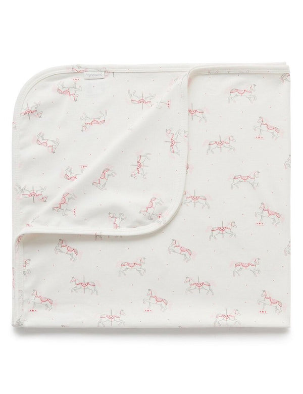 Prancing Pony Swaddle Blanket - Little Branches Boutique 