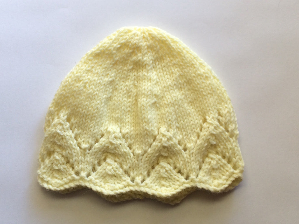 Hand Knitted Yellow Beanie - Little Branches Boutique 