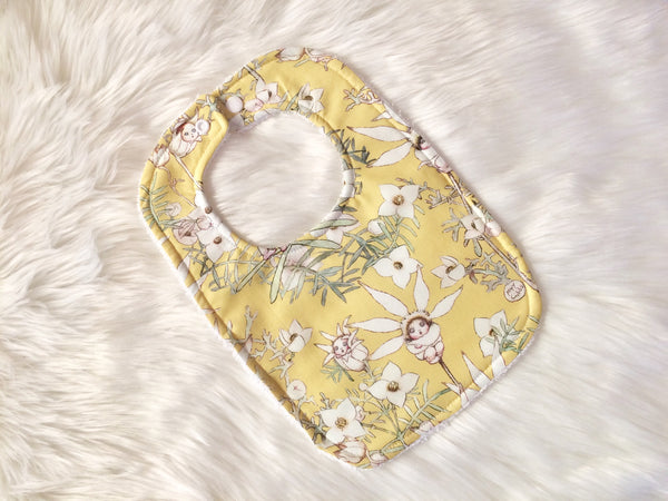 Yellow Flannel Babies Baby Bib - Little Branches Boutique 