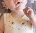 Hand Embroidered Baby Yellow Bee Singlet - Little Branches Boutique 