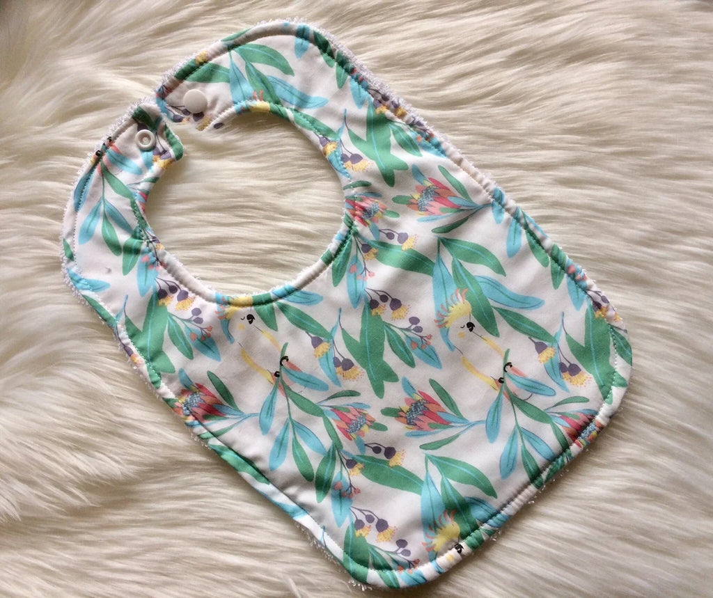 Cockatoo Baby Bib - Little Branches Boutique