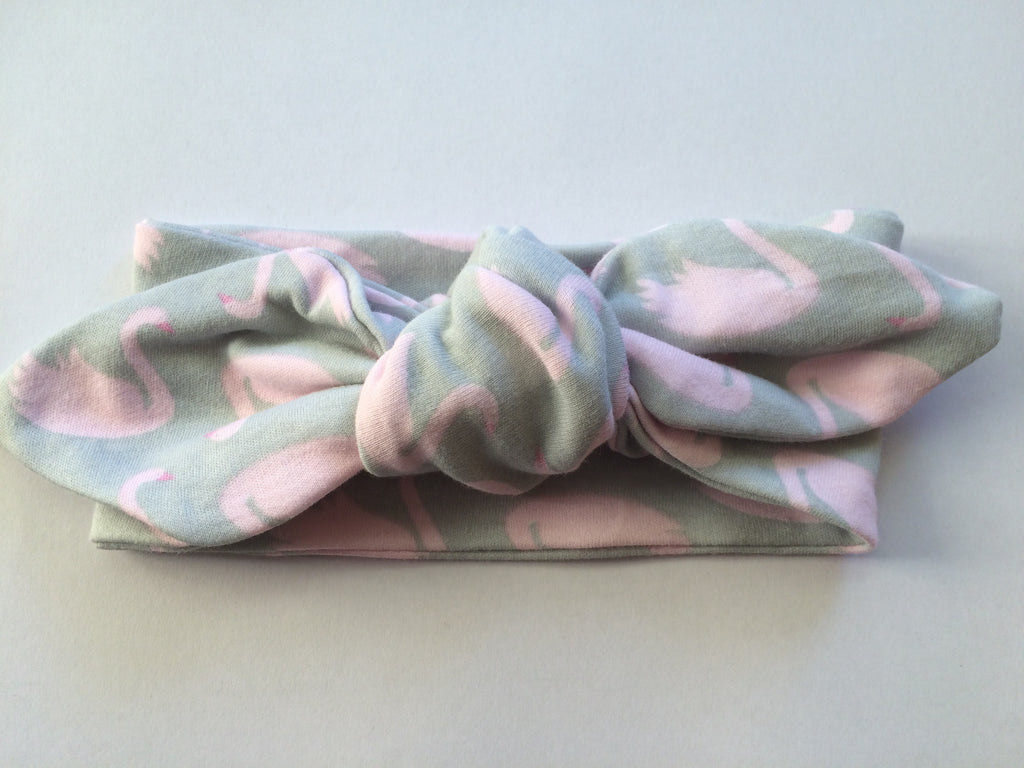 Grey Swan Top Knot Headband - Little Branches Boutique 