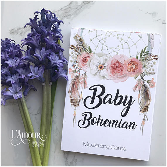 Bohemian Baby Milestone Cards - Little Branches Boutique 