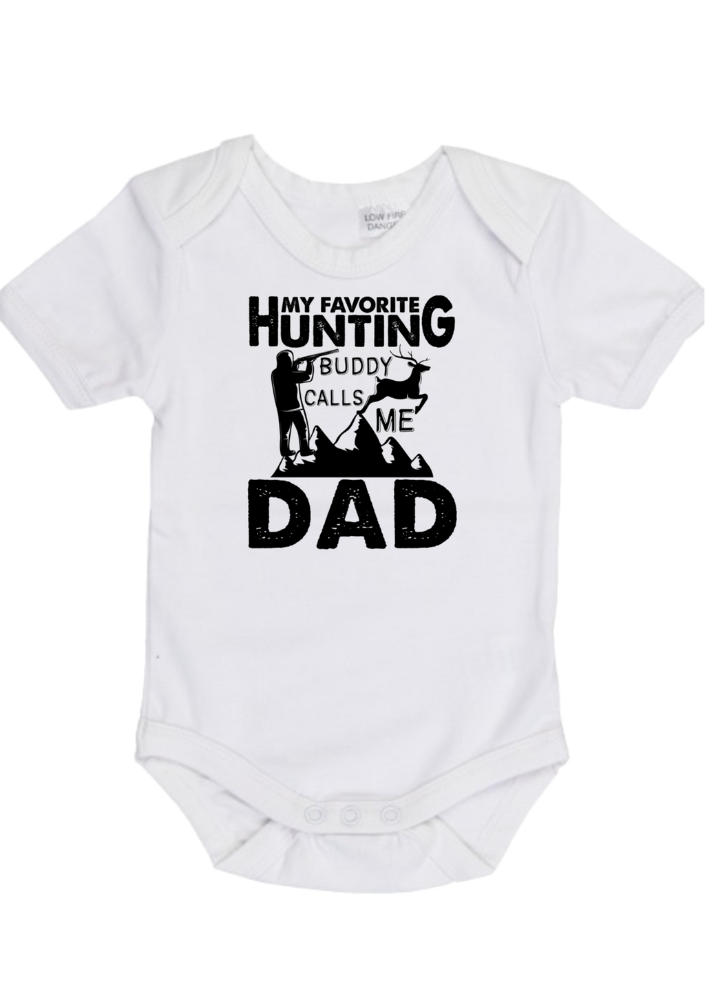 My Favourite Hunting Buddy Onesie - Little Branches Boutique
