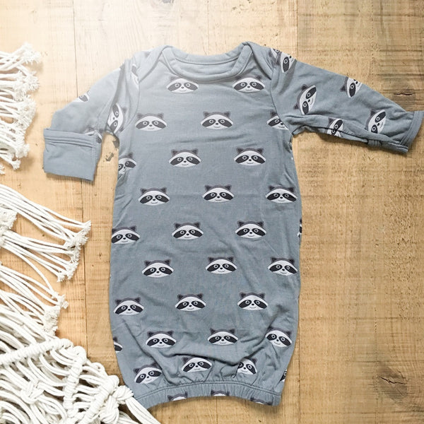Grey Raccoon Sleep Gown - Little Branches Boutique 