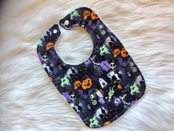 Spooky Halloween Baby Bib - Little Branches Boutique